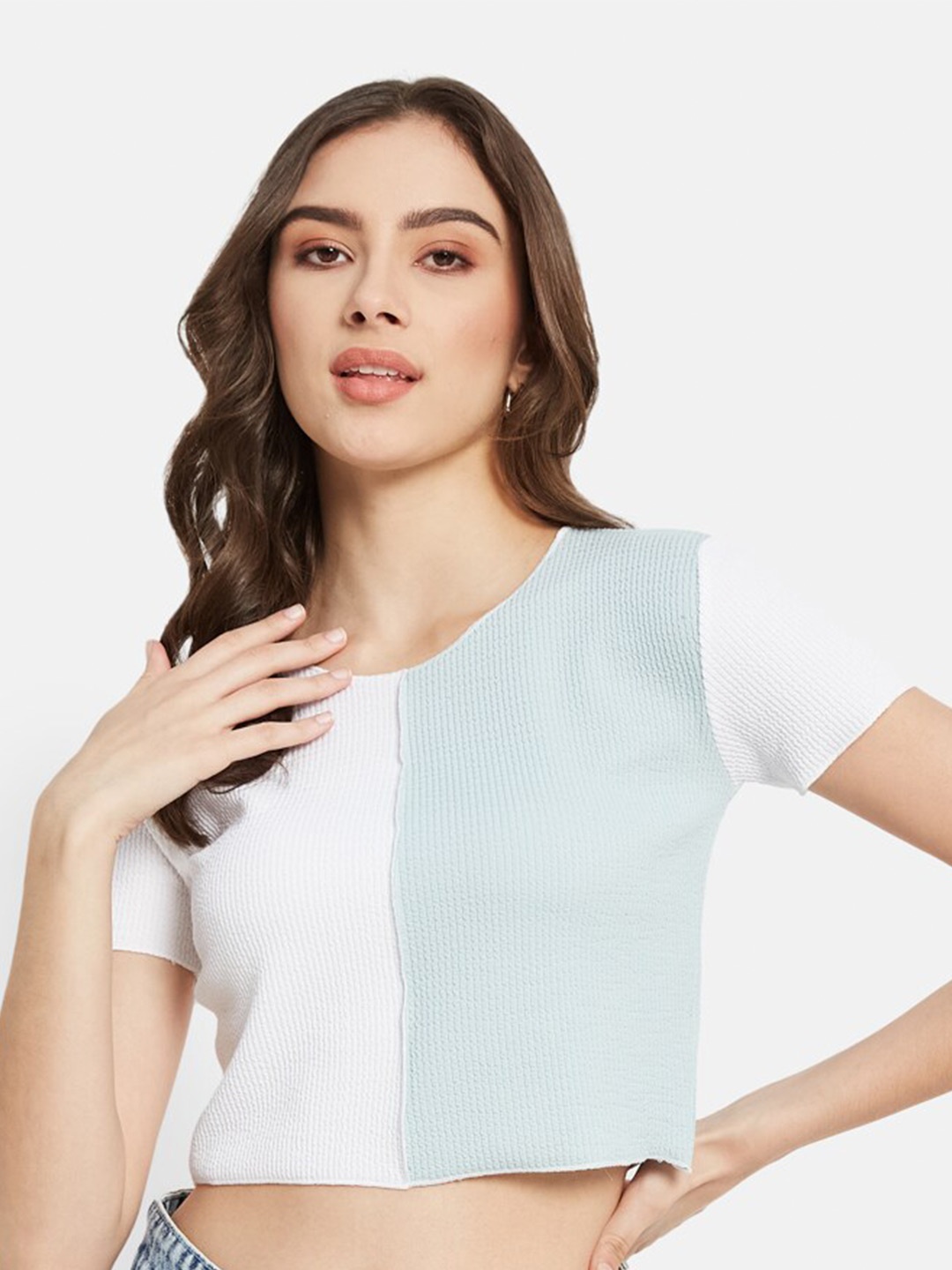 

METTLE Round Neck Short Sleeves Cotton T-shirt, White