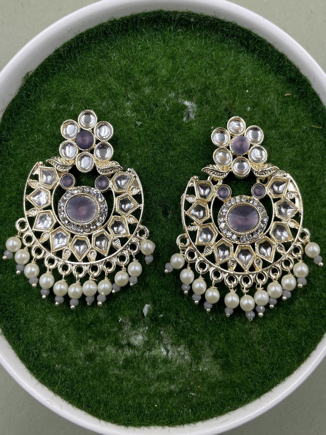 

Rhymee Gold-Plated Floral Drop Earrings