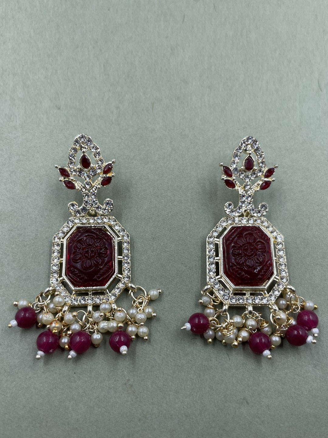

Rhymee Gold-Plated Floral Drop Earrings