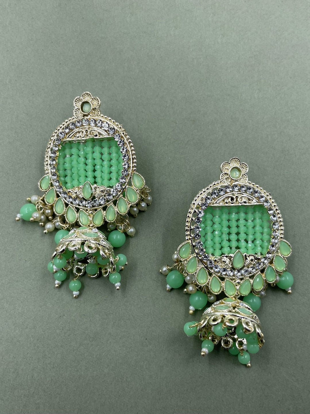 

Rhymee Gold-Plated Circular Jhumkas