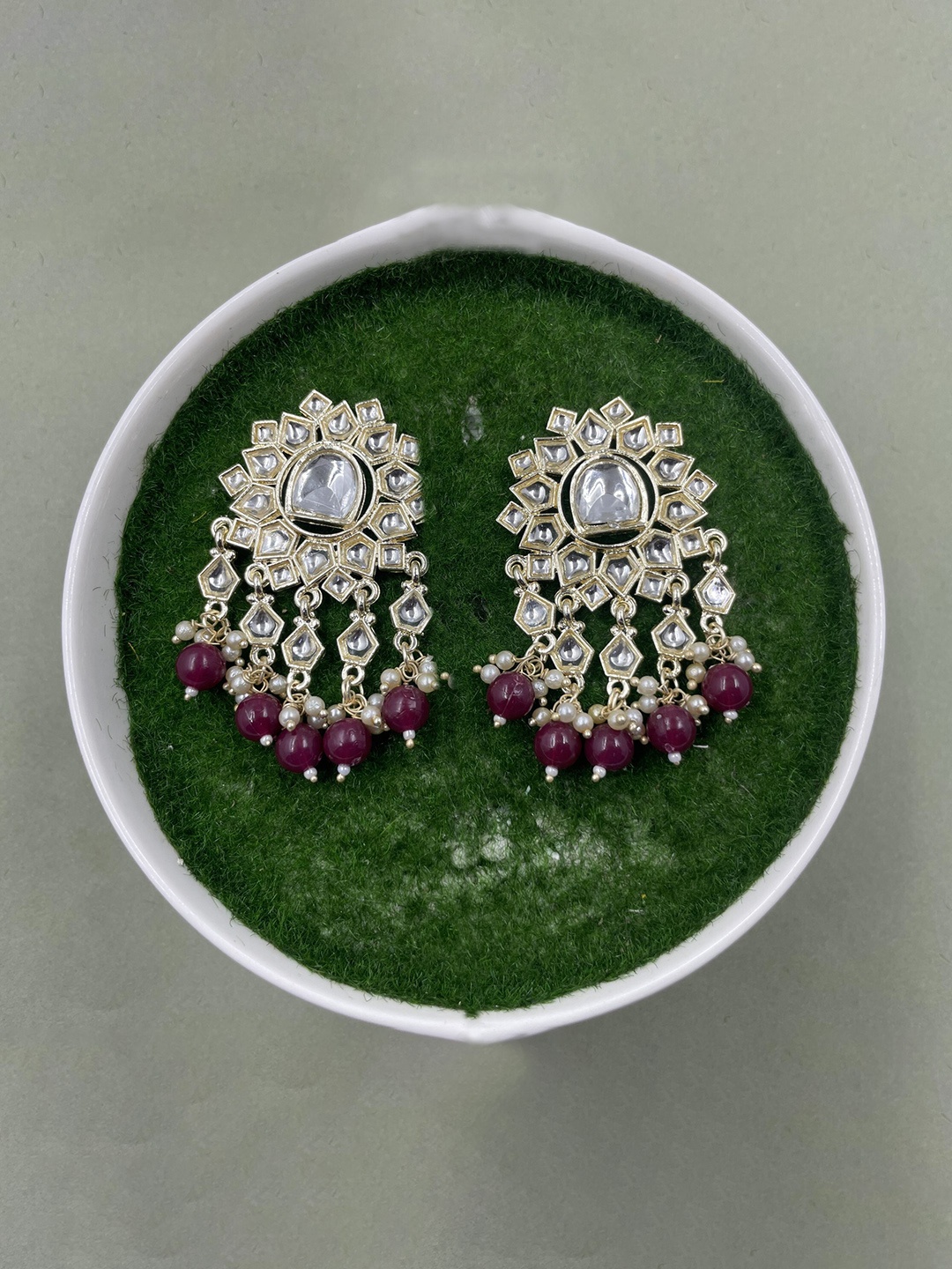 

Rhymee Gold-Plated Floral Drop Earrings