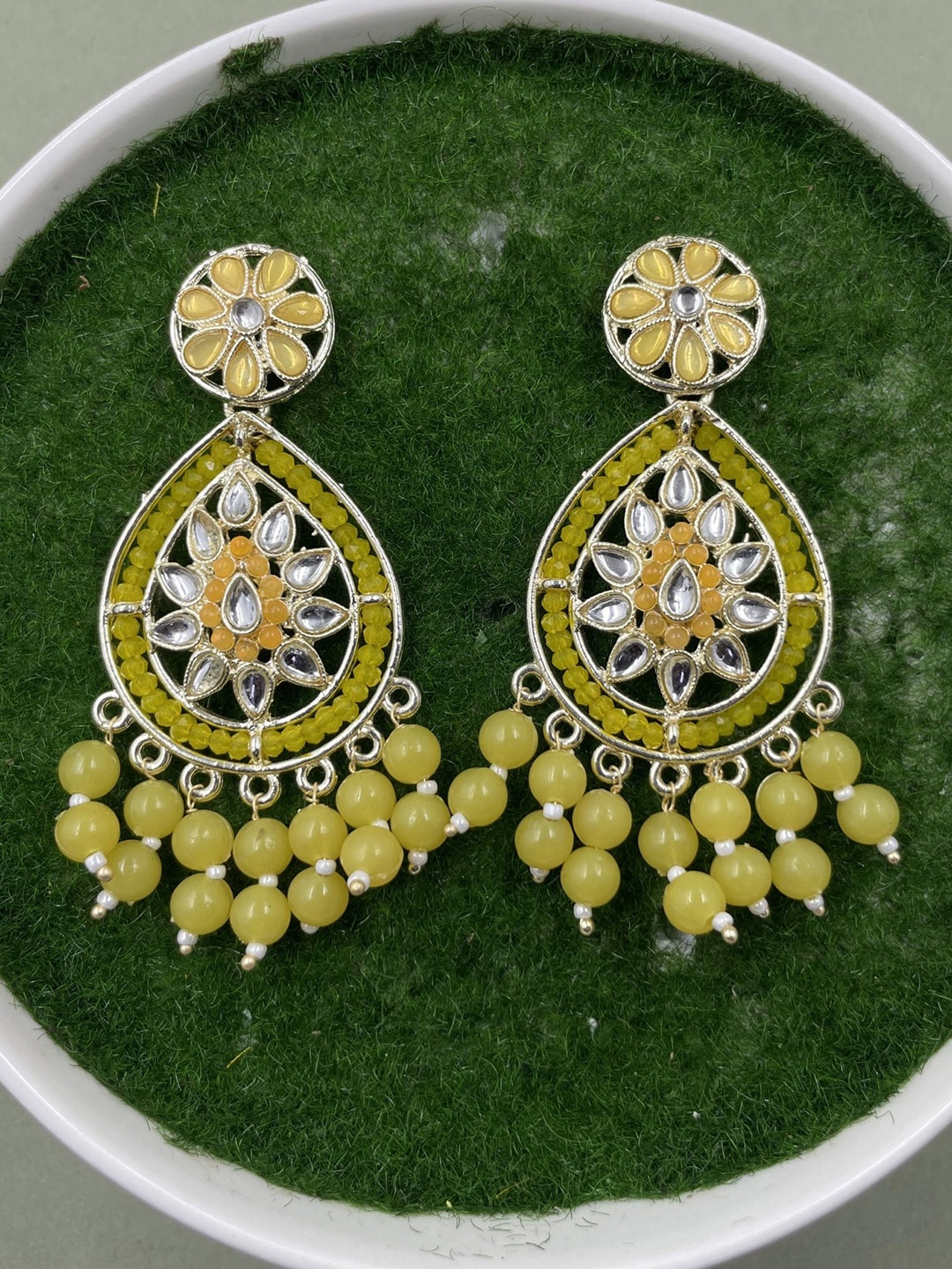 

Rhymee Gold-Plated Floral Drop Earrings