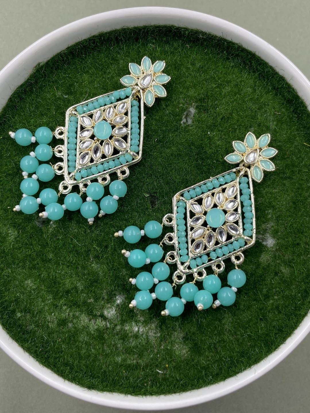 

Rhymee Gold-Plated Floral Drop Earrings