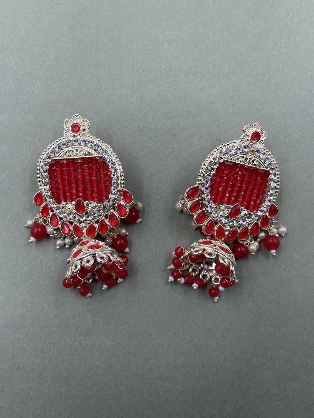 

Rhymee Gold-Plated Floral Jhumkas Earrings