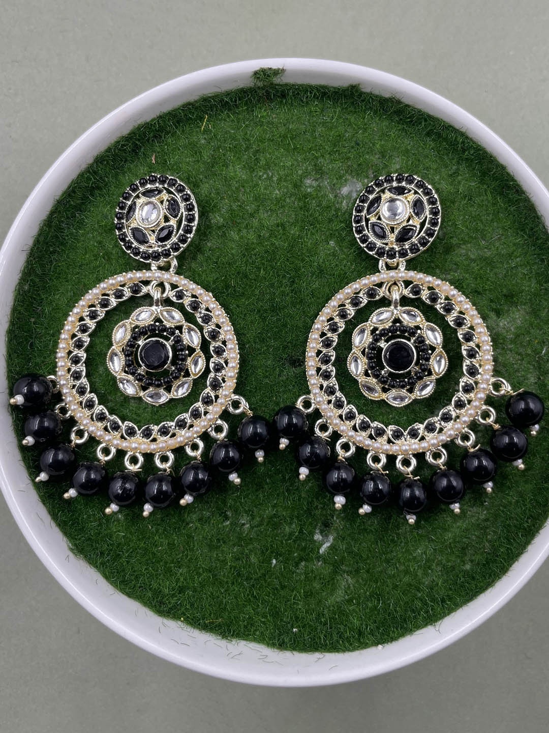 

Rhymee Gold-Plated Floral Drop Earrings