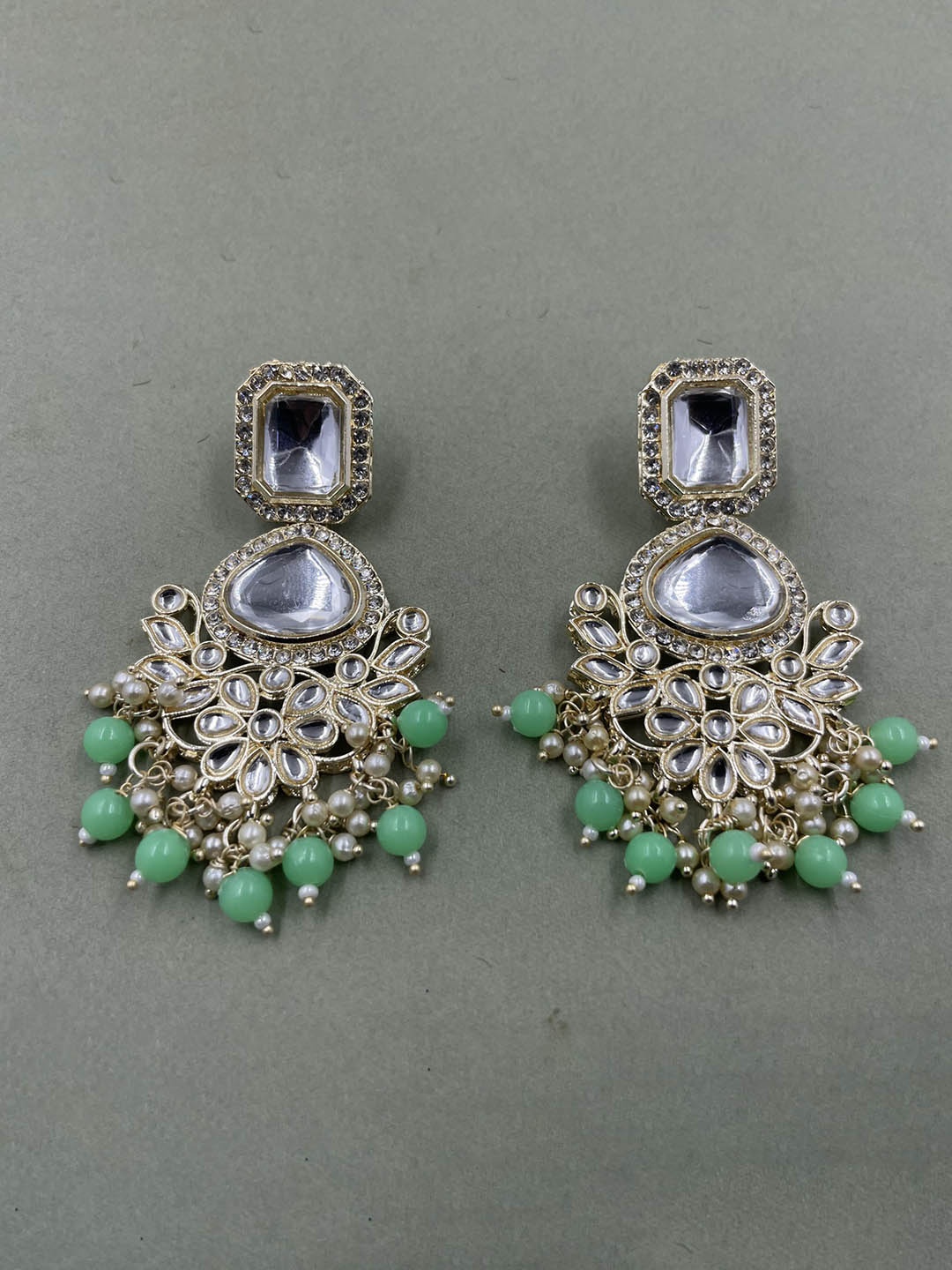 

Rhymee Gold-Plated Floral Drop Earrings