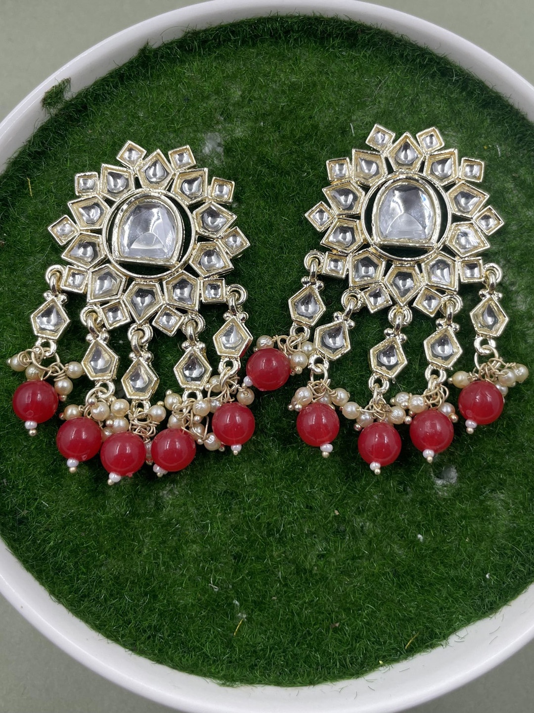 

Rhymee Gold-Plated Floral Drop Earrings