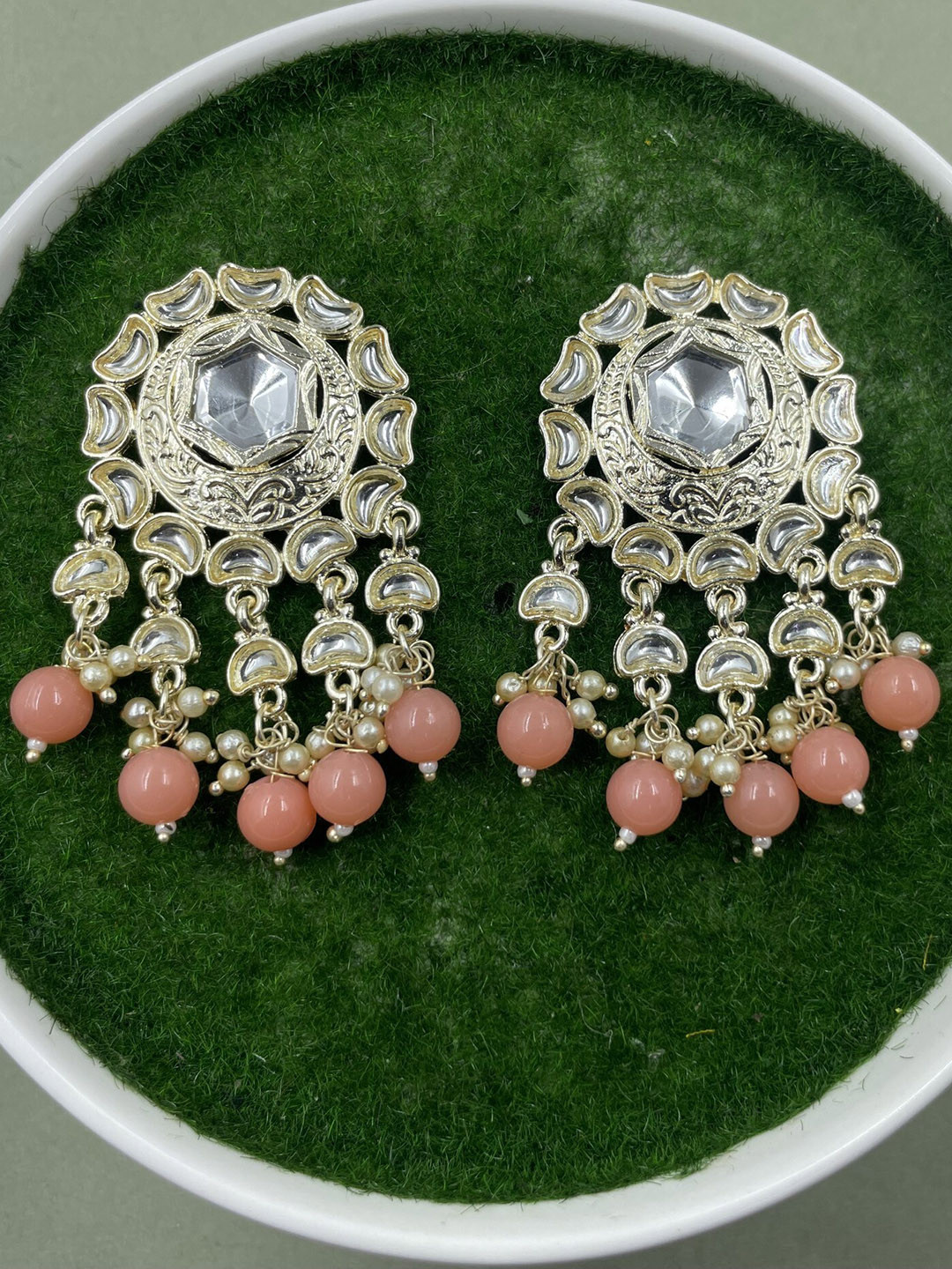 

Rhymee Gold-Plated Floral Drop Earrings