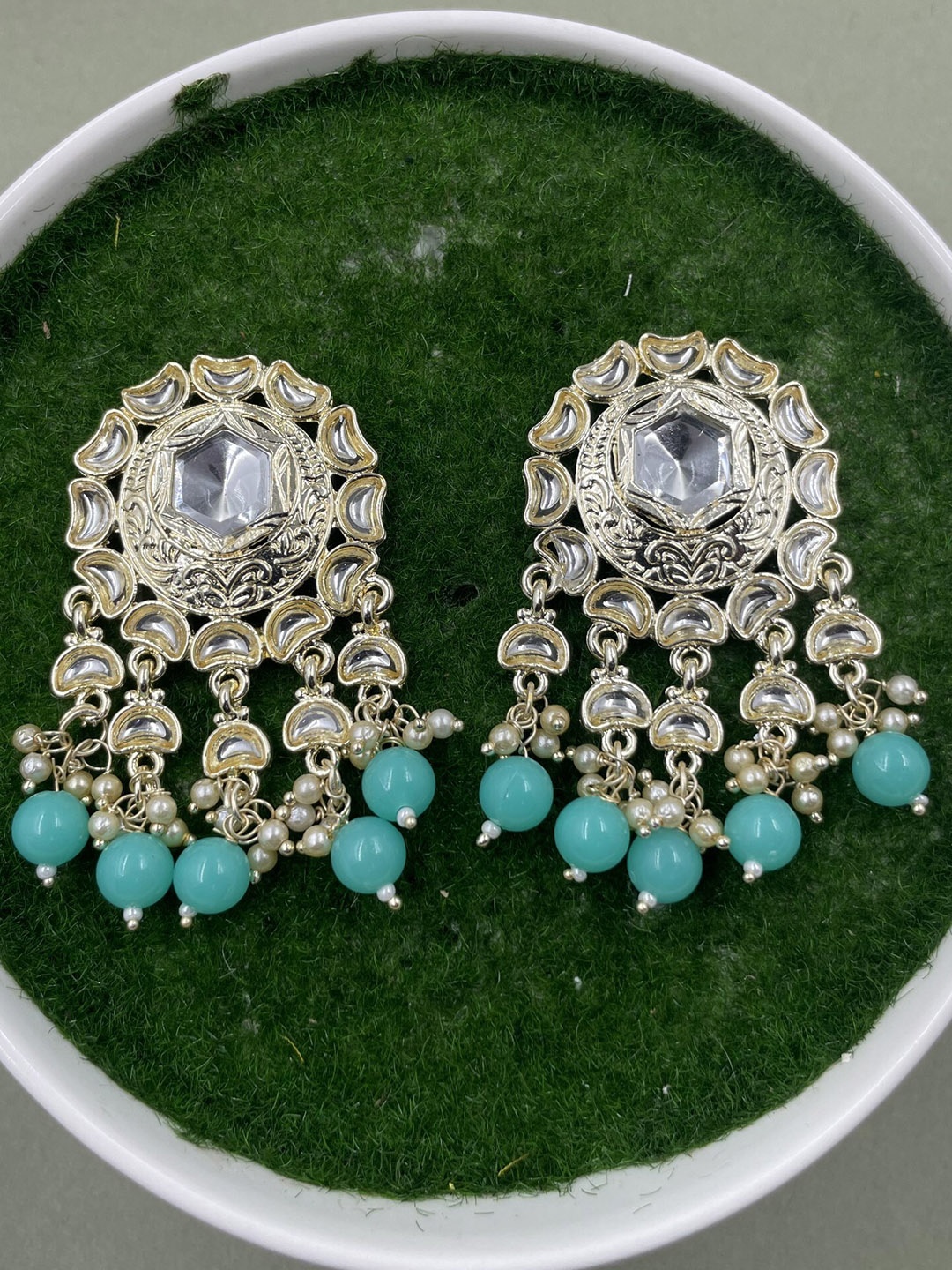 

Rhymee Gold-Plated Floral Drop Earrings