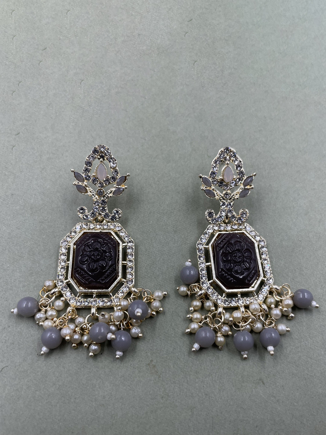 

Rhymee Gold-Plated Floral Drop Earrings