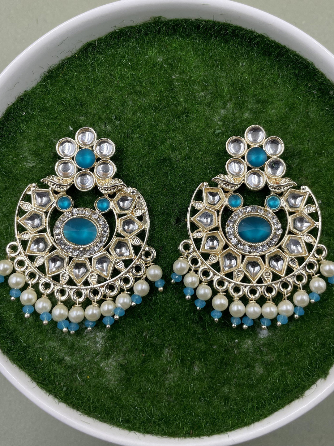 

Rhymee Gold-Plated Floral Drop Earrings