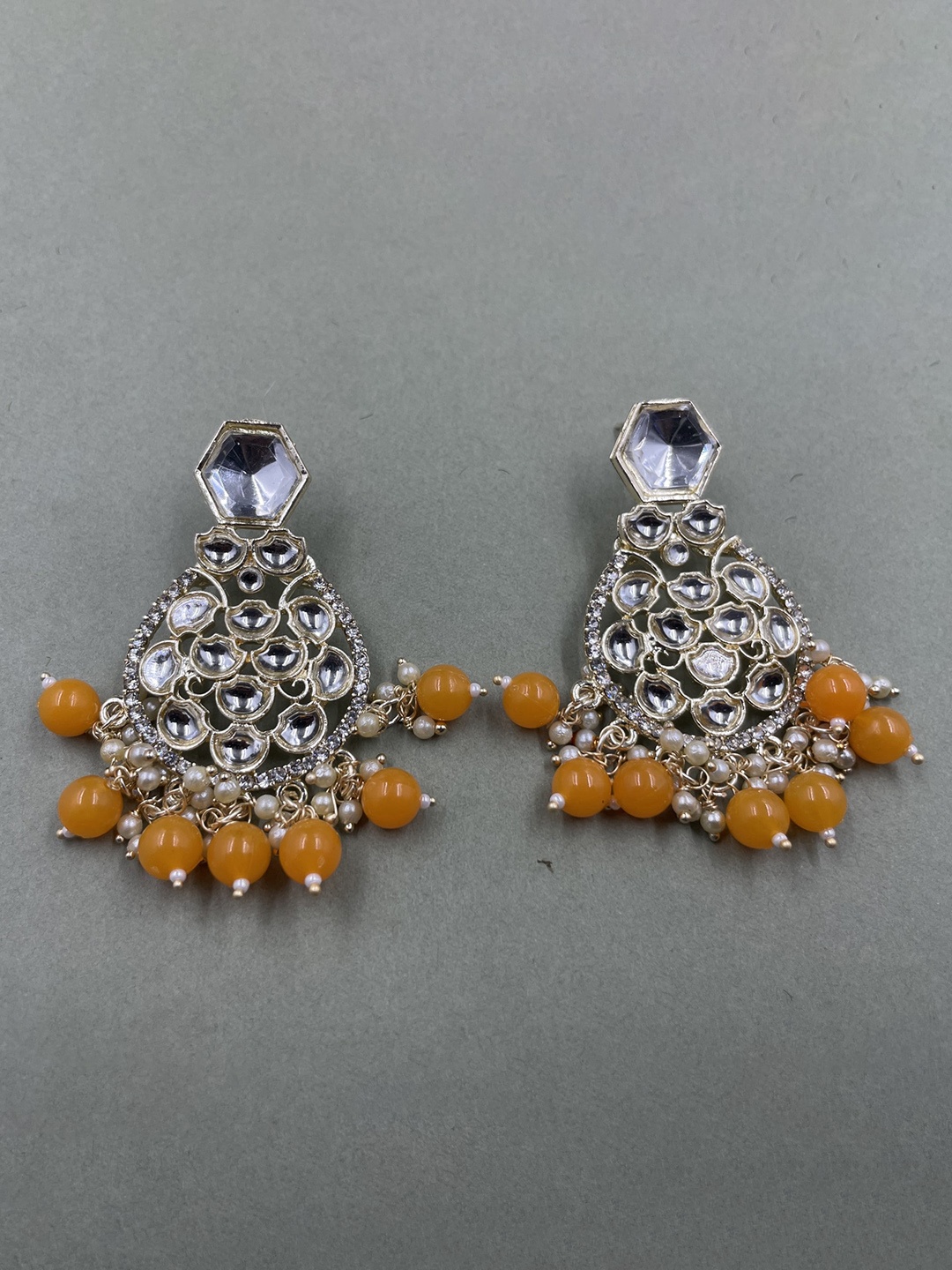 

Rhymee Gold-Plated Floral Drop Earrings