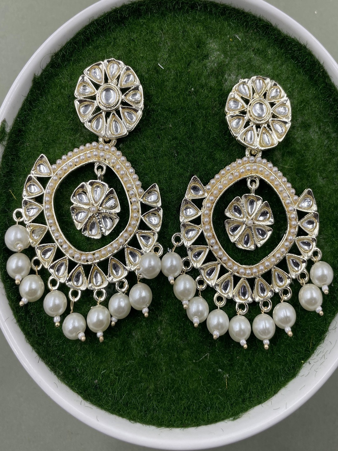 

Rhymee Gold-Plated Floral Drop Earrings
