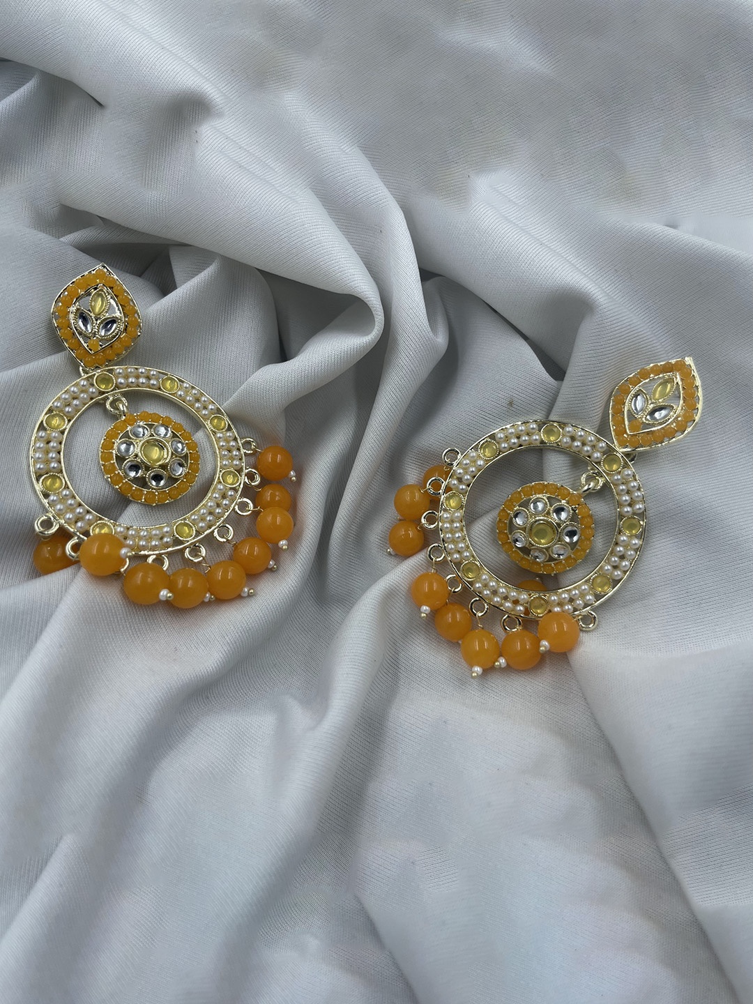 

Rhymee Gold-Plated Floral Drop Earrings