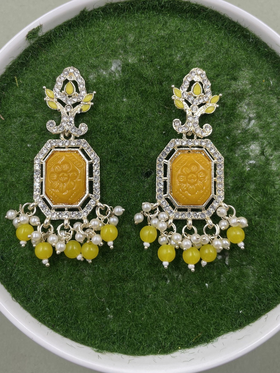

Rhymee Gold-Plated Floral Drop Earrings