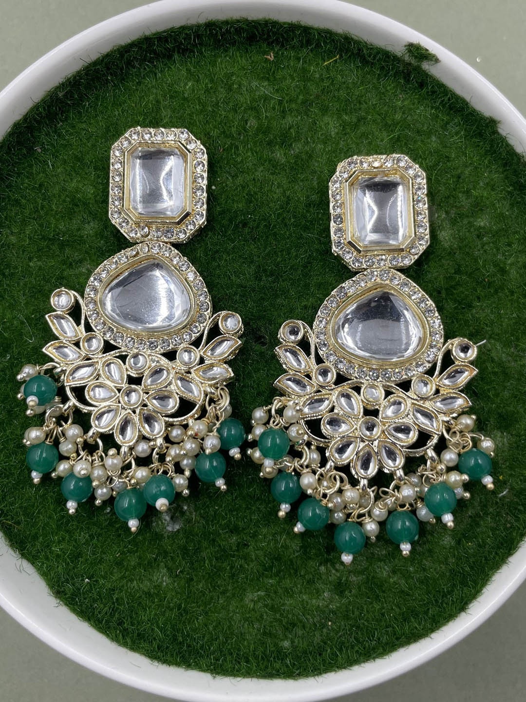 

Rhymee Gold-Plated Floral Drop Earrings