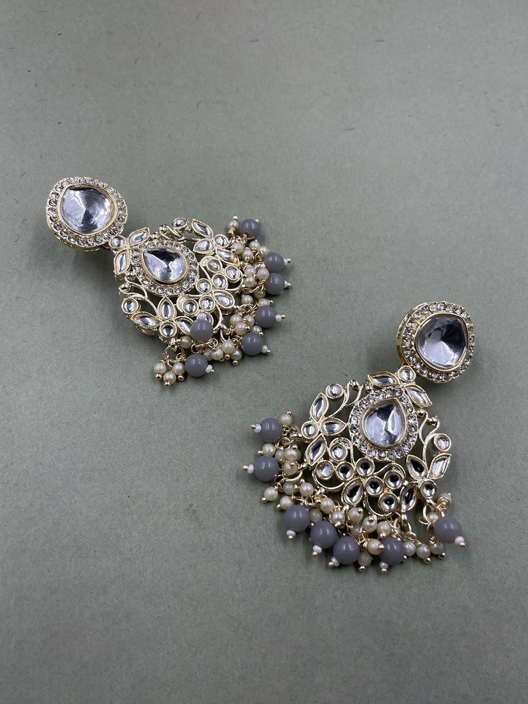 

Rhymee Gold-Plated Floral Drop Earrings