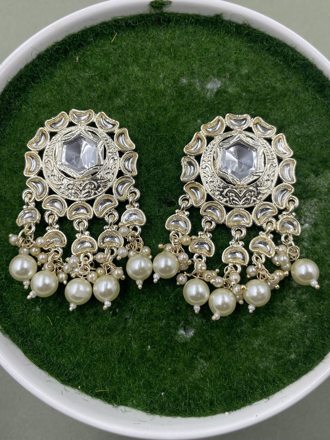 

Rhymee Gold-Plated Floral Drop Earrings