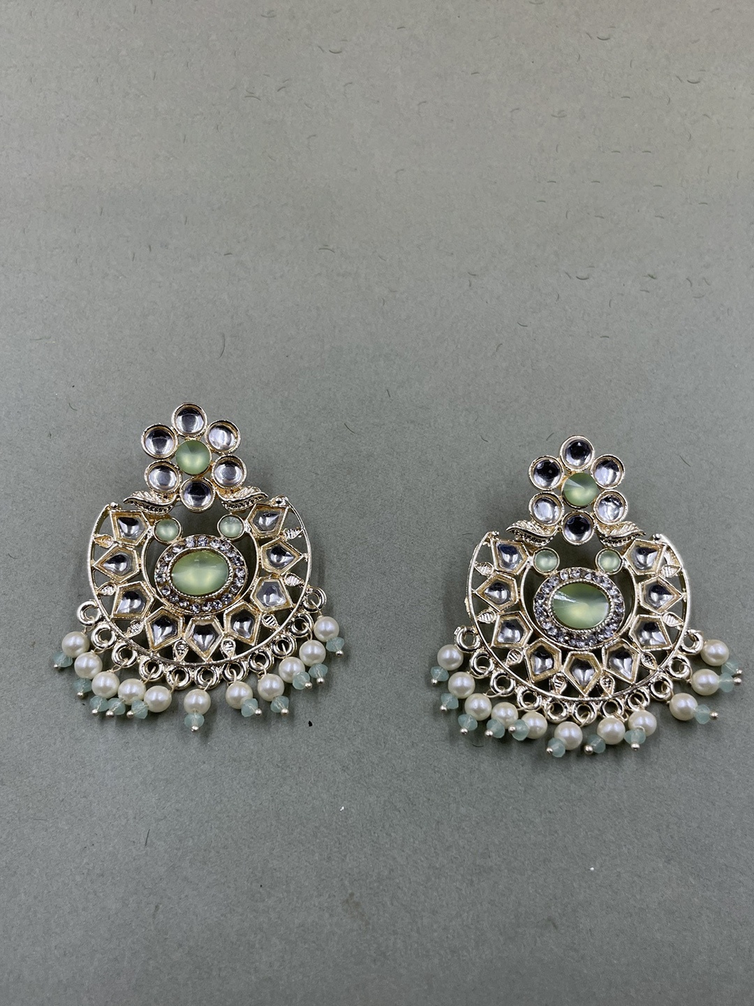 

Rhymee Gold-Plated Floral Chandbalis Earrings