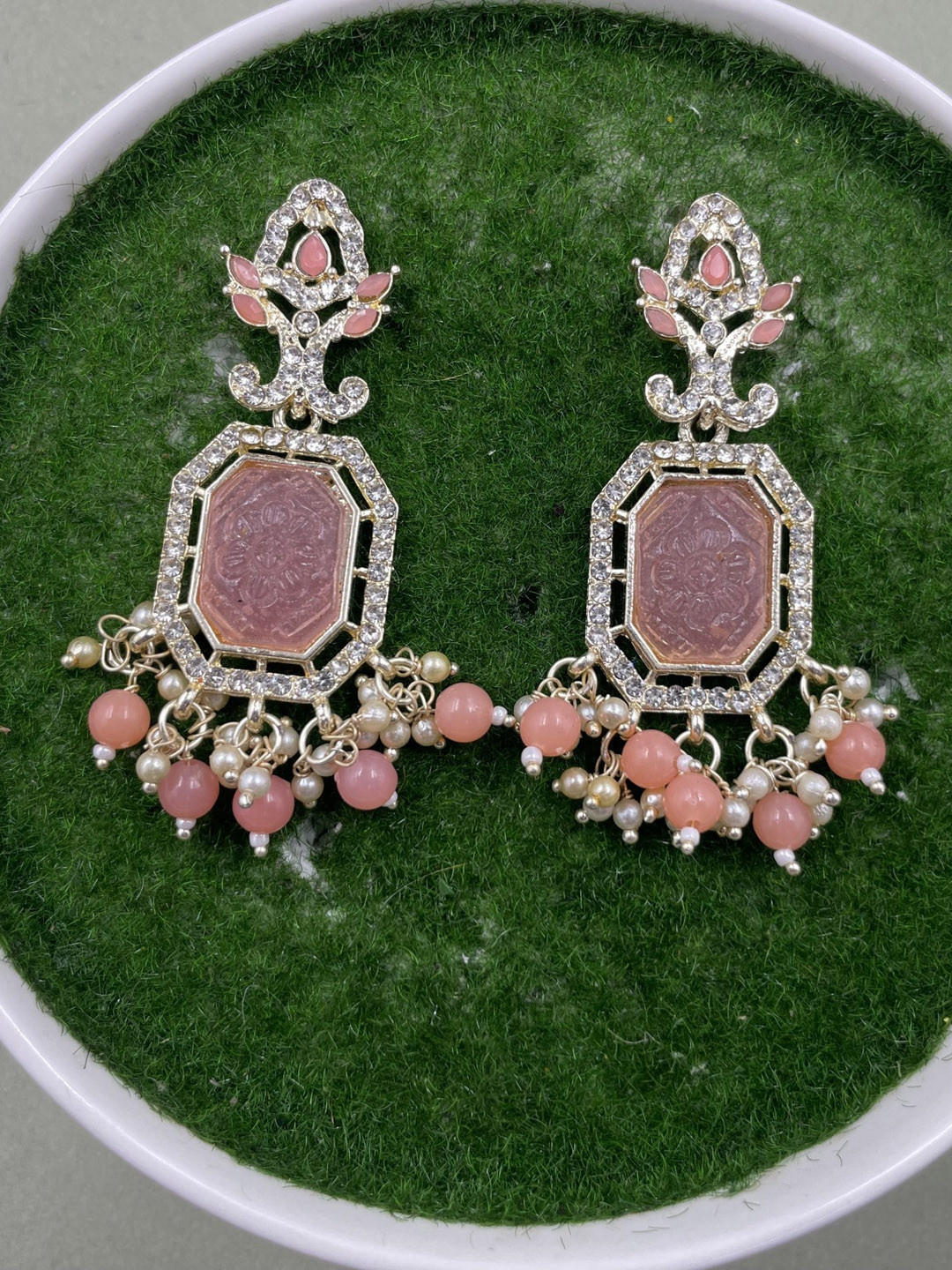 

Rhymee Gold-Plated Floral Drop Earrings