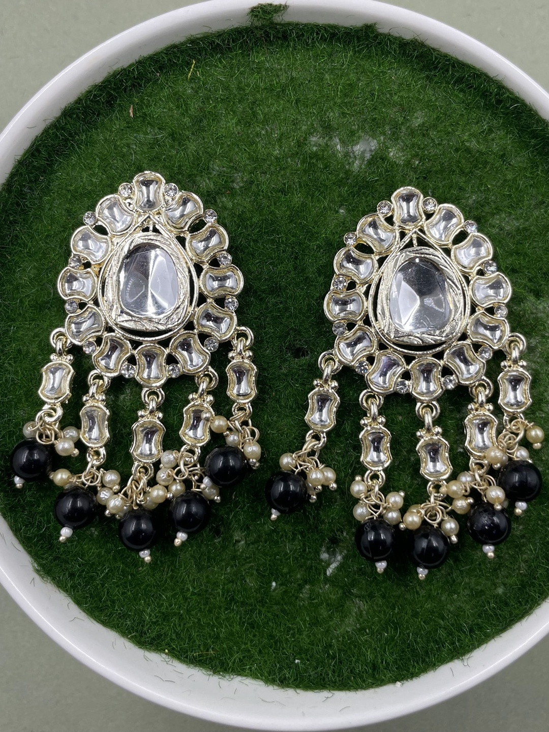 

Rhymee Gold-Plated Floral Drop Earrings