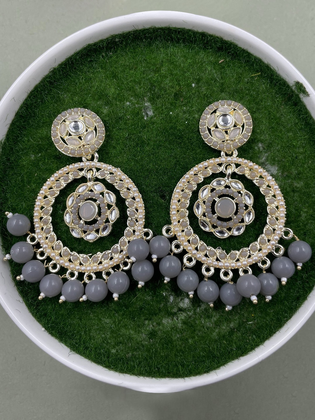 

Rhymee Gold-Plated Floral Drop Earrings