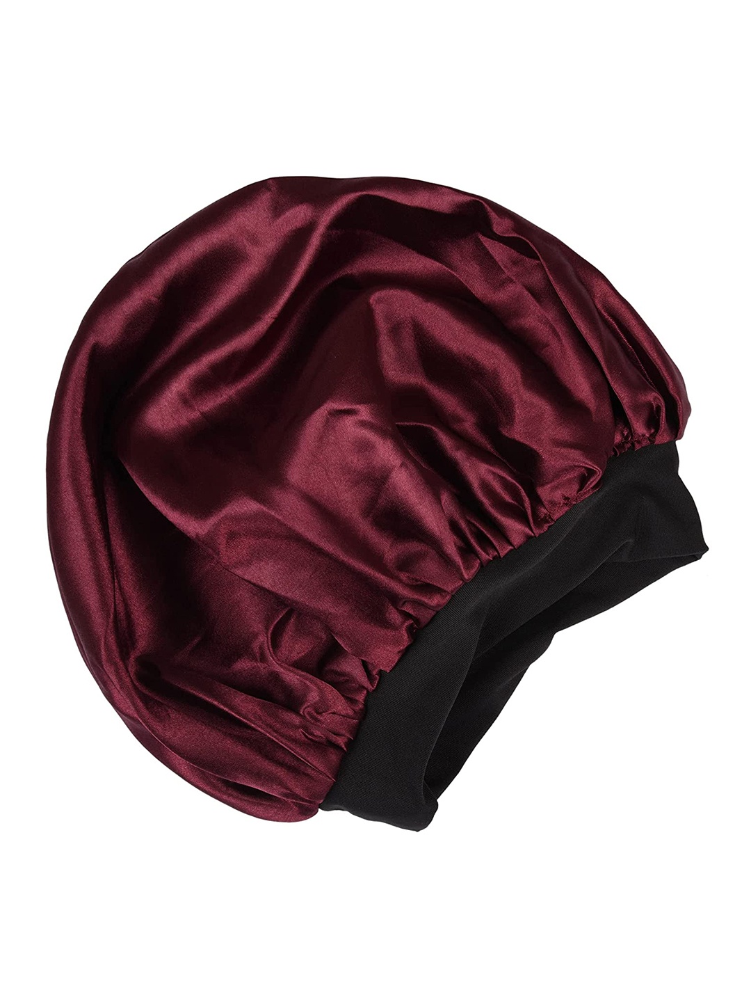 

LYTIX Women Maroon Satin Silk Sleeping Hair Bonnet