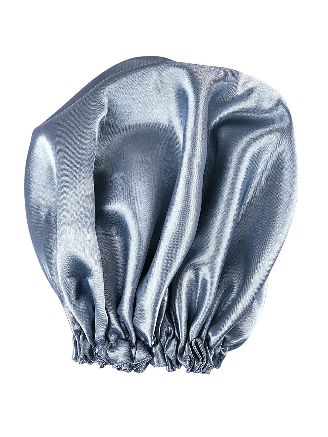 

LYTIX Women Satin Silk Hair Bonnet Double Layered Sleeping Cap, Grey