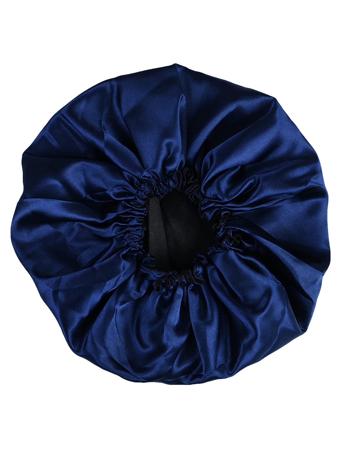 

LYTIX Women Satin Silk Sleeping Hair Bonnet, Blue