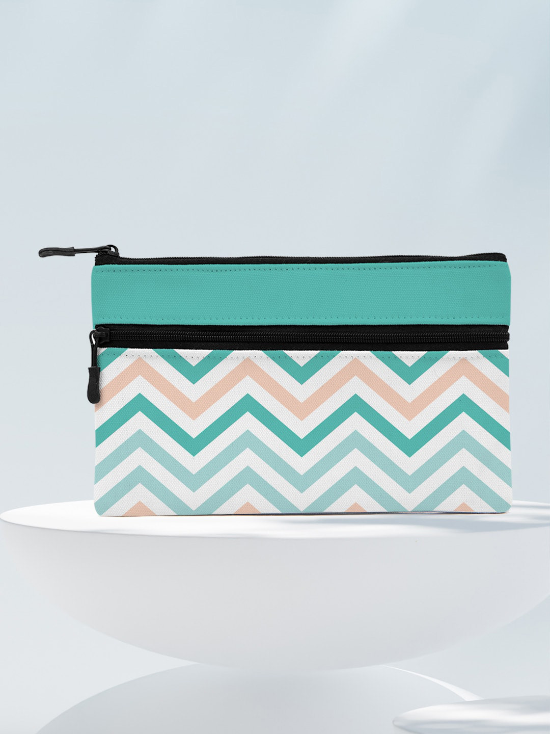 

Crazy Corner Printed Travel Pouch, White