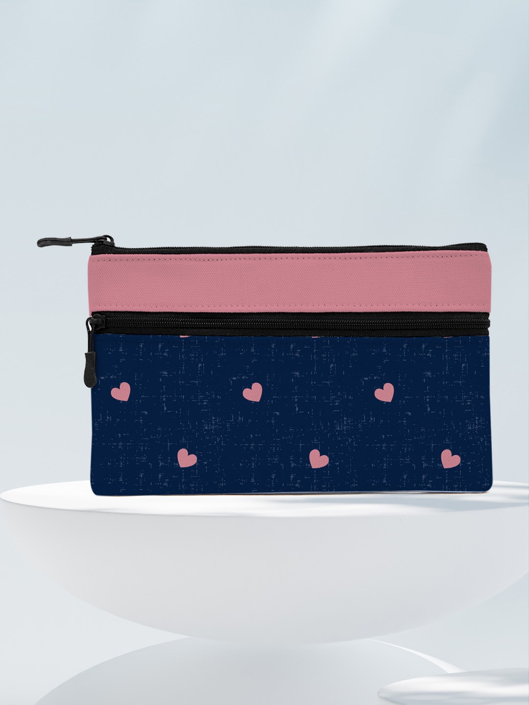 

Crazy Corner Printed Travel Pouch, Blue