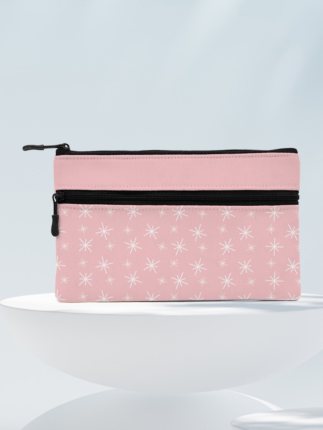 

Crazy Corner Printed Travel Pouch, Pink