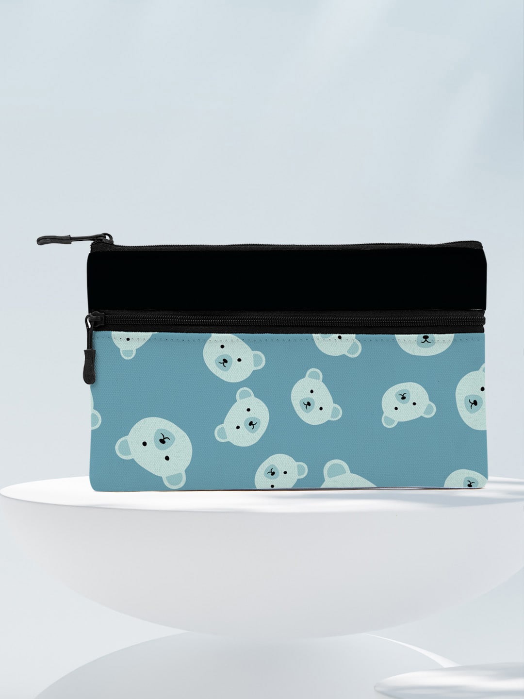

Crazy Corner Printed Travel Pouch, Black