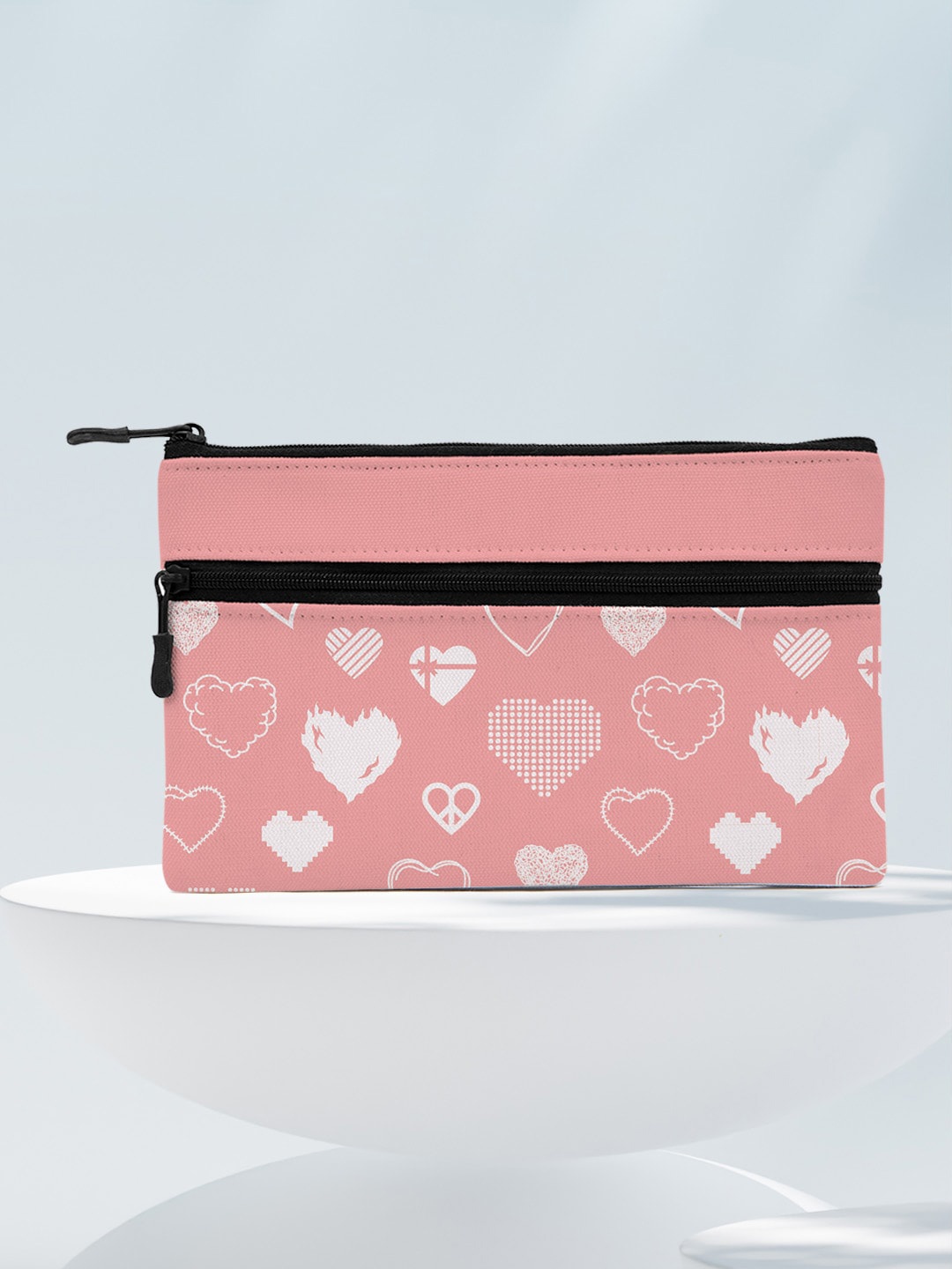 

Crazy Corner Printed Travel Pouch, Pink