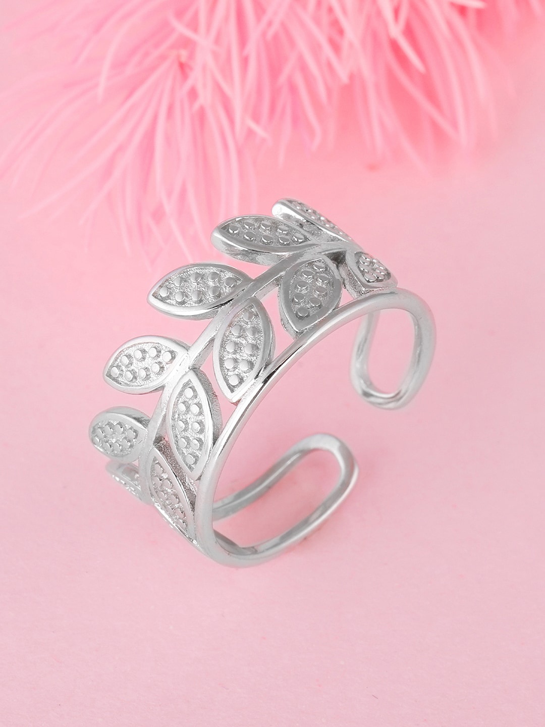 

GIVA 925 Sterling Silver Rhodium-Plated Adjustable Finger Ring