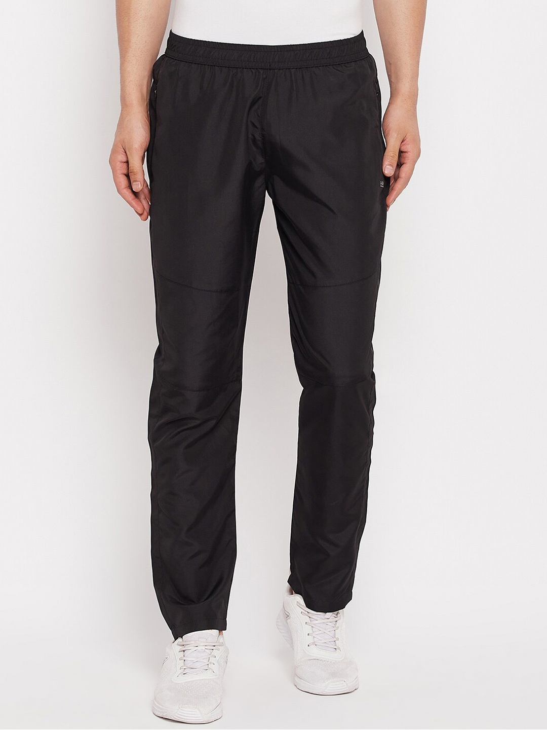 

Okane Men Mid Rise Sports Track Pants, Black