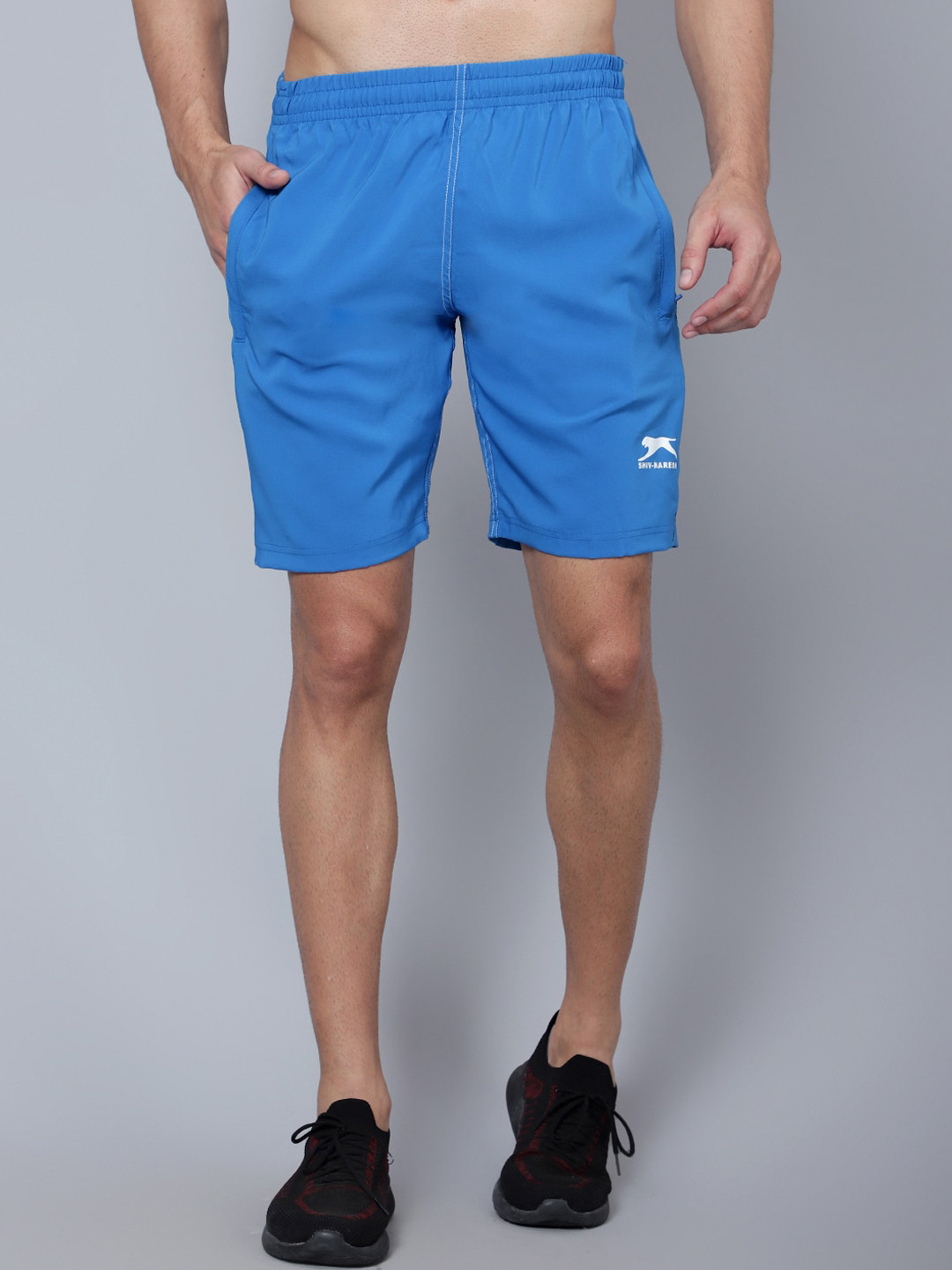 

Shiv Naresh Men Outdoor Rapid-Dry Sports Shorts, Blue