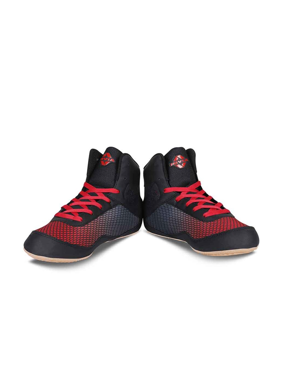 

NIVIA Men Mid Top New -I Mesh Non-Marking Wrestling Shoes, Red