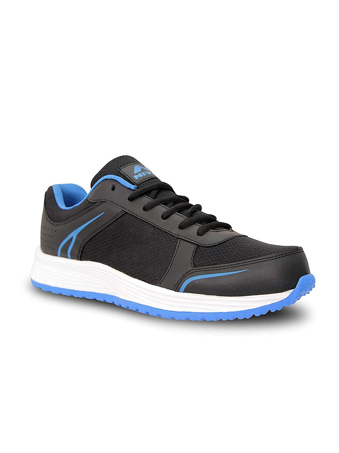 

NIVIA Men Plunk Mesh Non-Marking Jogging Shoes, Black