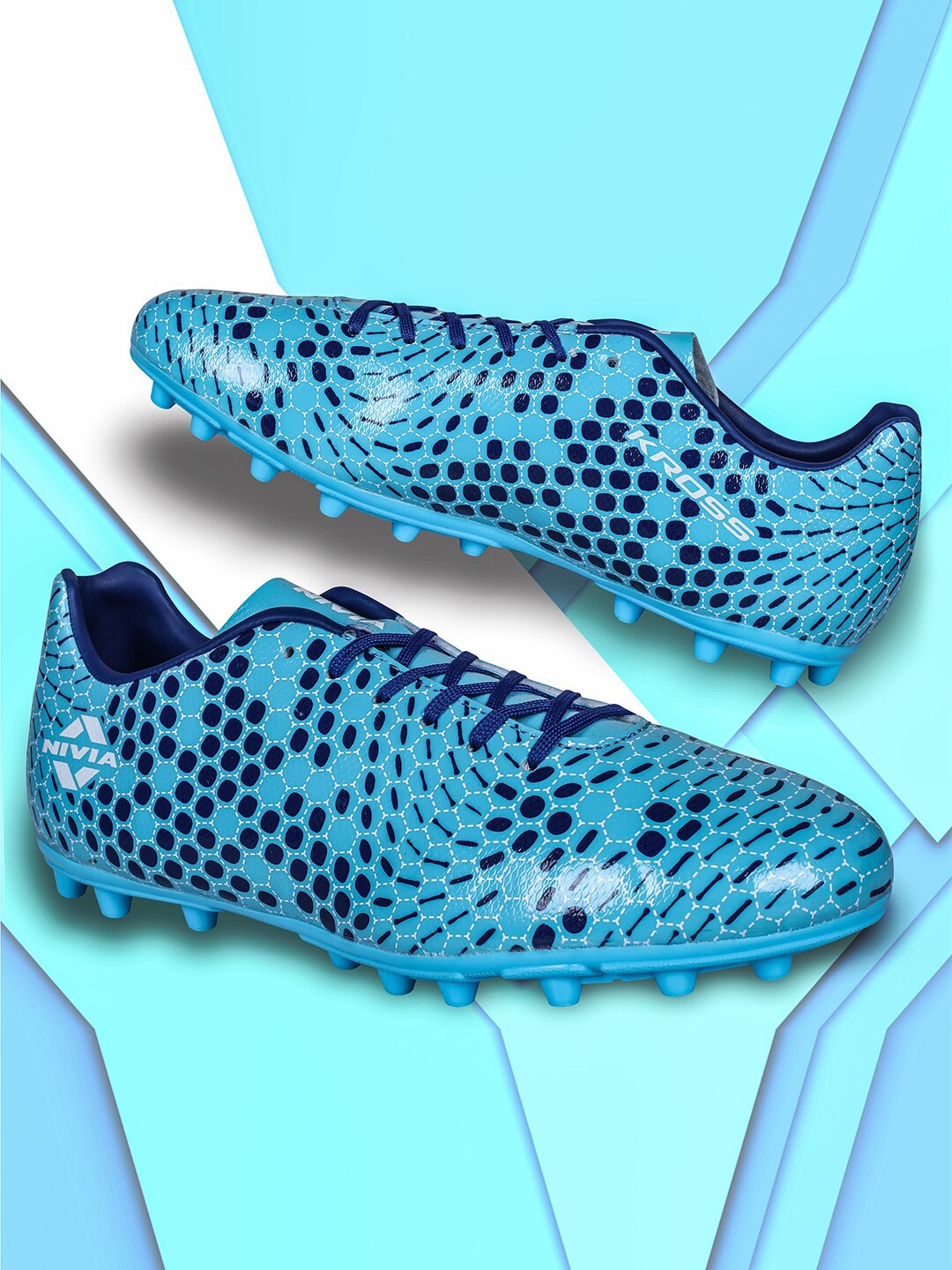 

NIVIA Men Kross Football Shoes, Blue