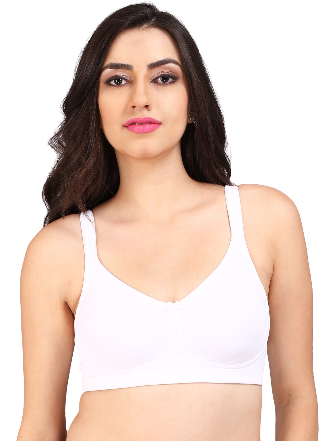 

Bralux White Solid Non-Wired Non Padded Everyday Bra