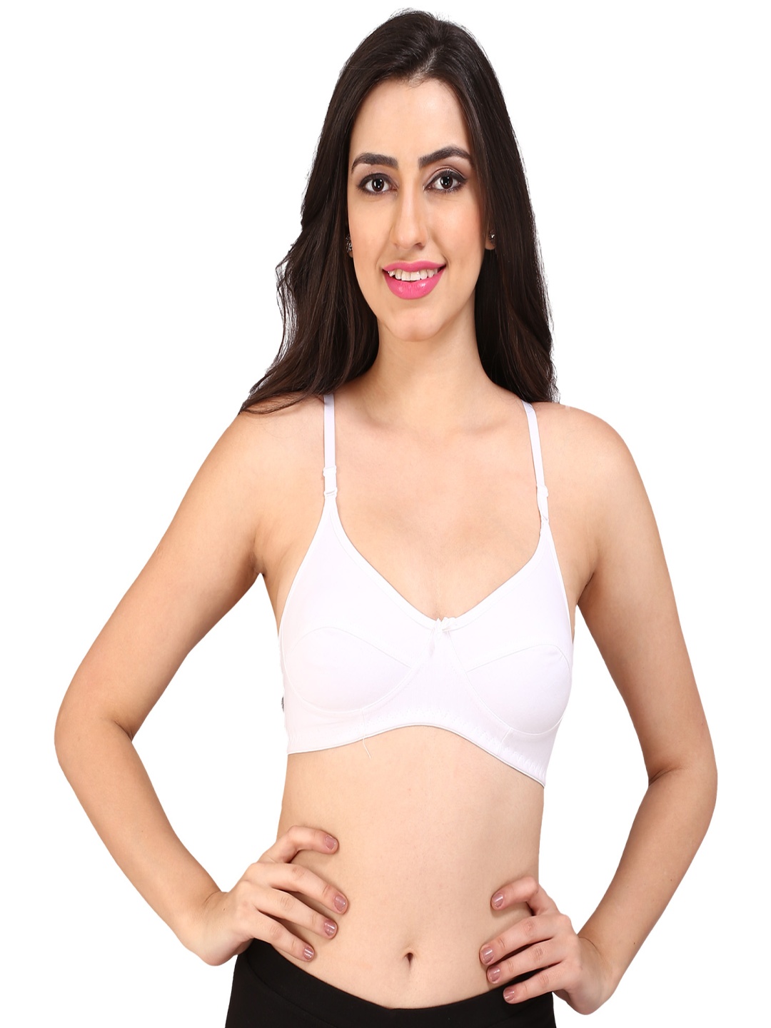 

Bralux White Solid Non-Wired Non Padded Everyday Bra
