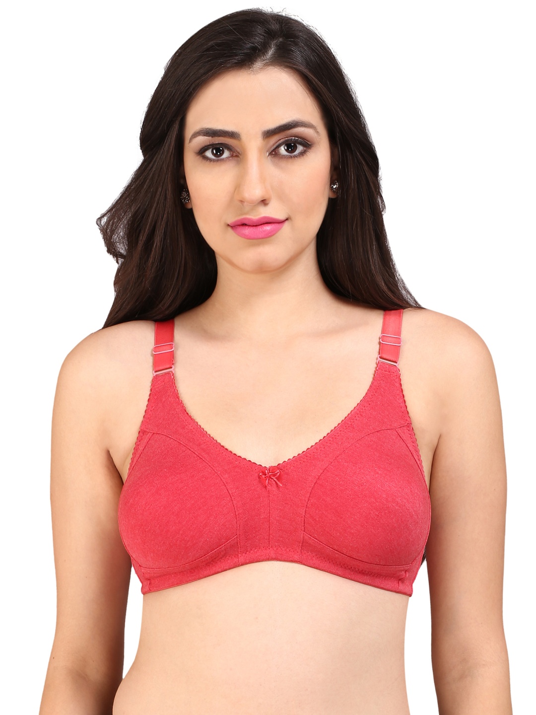 

Bralux Red Solid Non-Wired Non Padded Everyday Bra