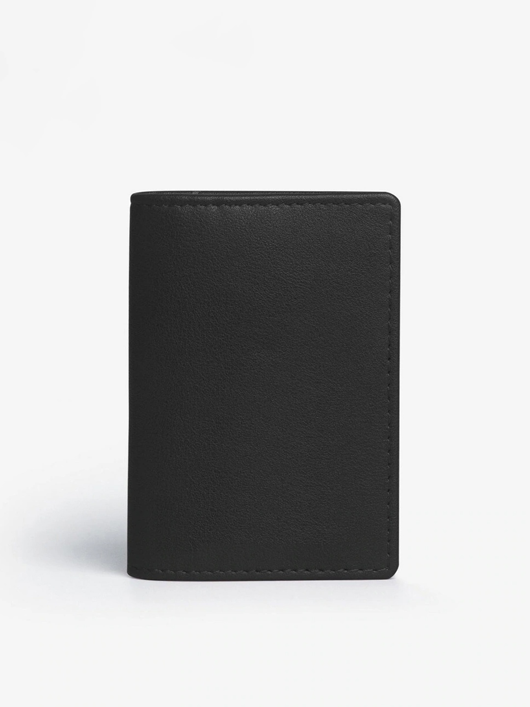 THE MESSY CORNER Textured Card Holder Wallet, Black