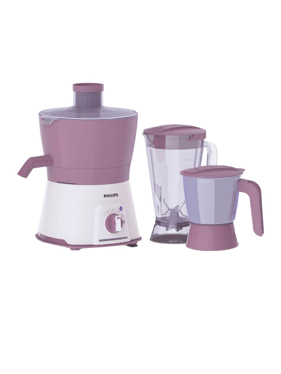 

Philips Purple & White 600 W Juicer Mixer Grinder With 3 Jars