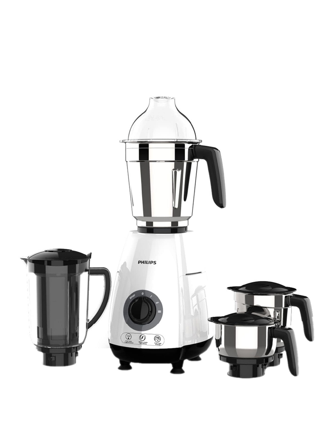 

Philips White 1000W Juicer Mixer Grinder With 4 Stainless Steel Jars