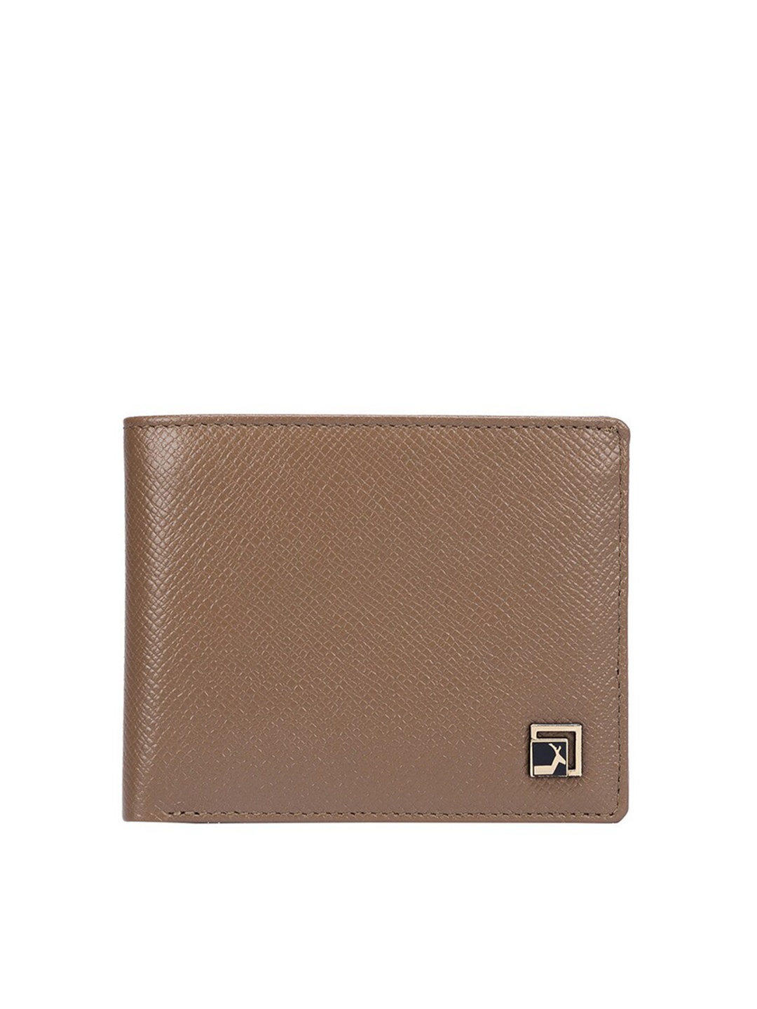 

Da Milano Textured Leather Two Fold Wallet, Brown