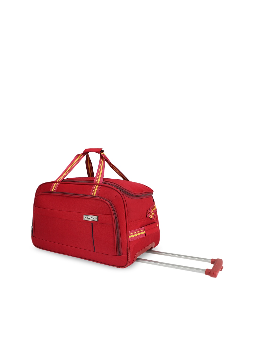 

URBAN TRIBE Water Resistant Duffle Trolley Bag, Red
