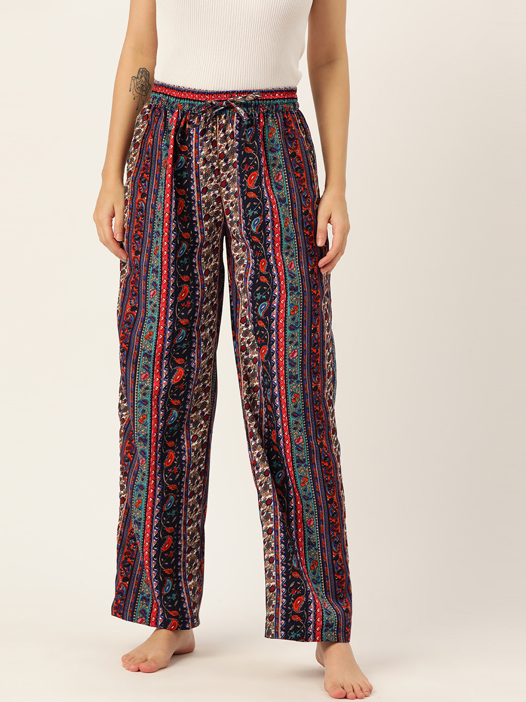 

ETC Women Printed Lounge Pants, Black