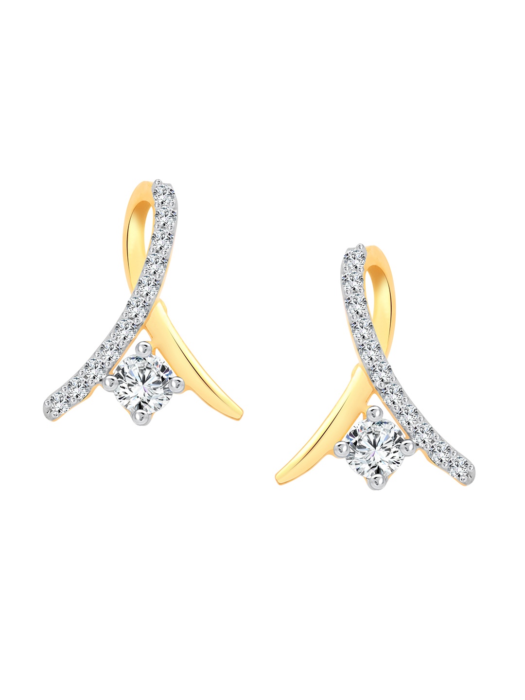 

Vighnaharta Gold-Plated Floral Drop Earrings